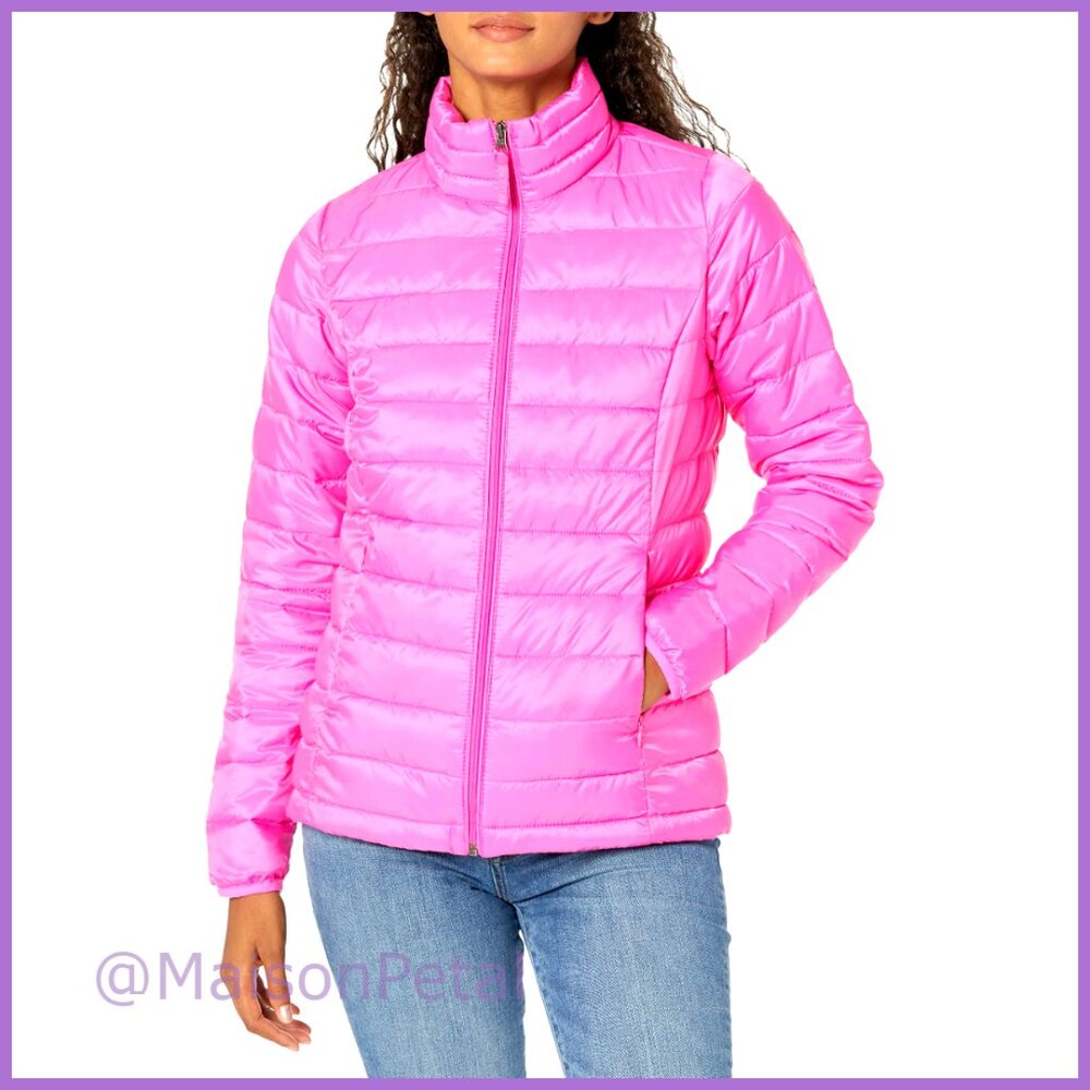Lightweight Long-Sleeve Water-Resistant Packable Puffer Jacket